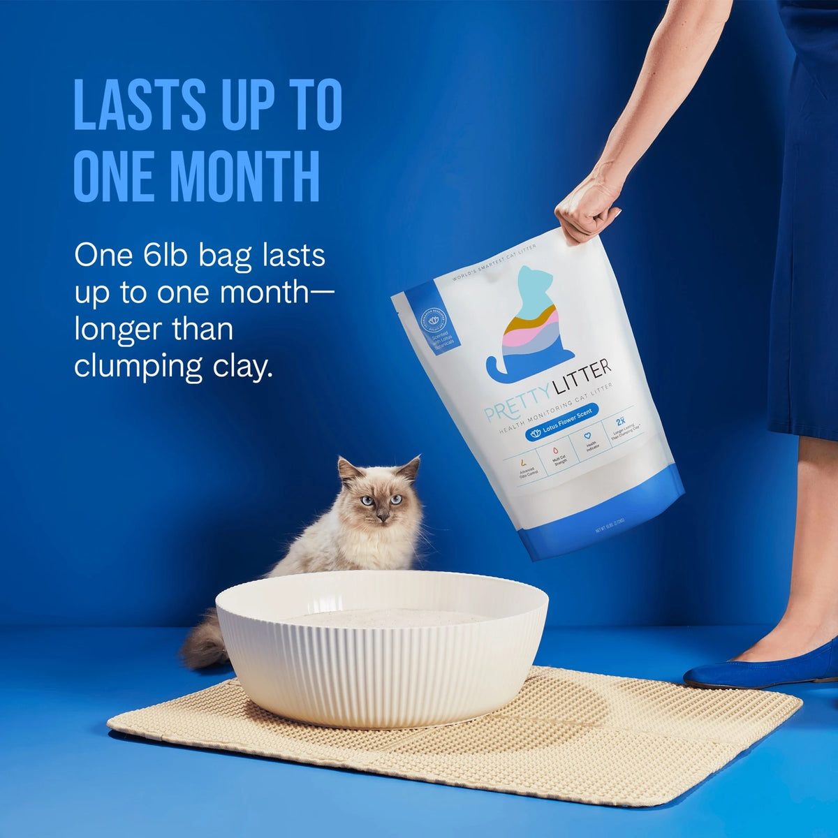 PrettyLitter Lotus Scented Cat Litter
